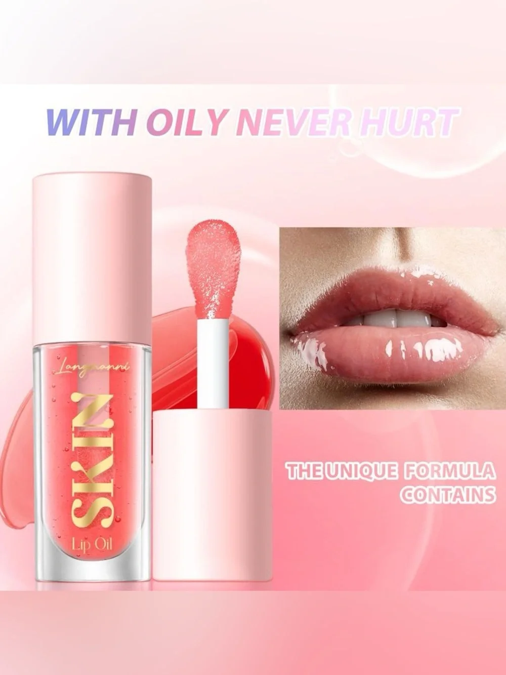 SKIN by LANGMANNI Moisturizing Lip Oil/Balm Lip Care Shade/Flavor BERRY INVOLVED